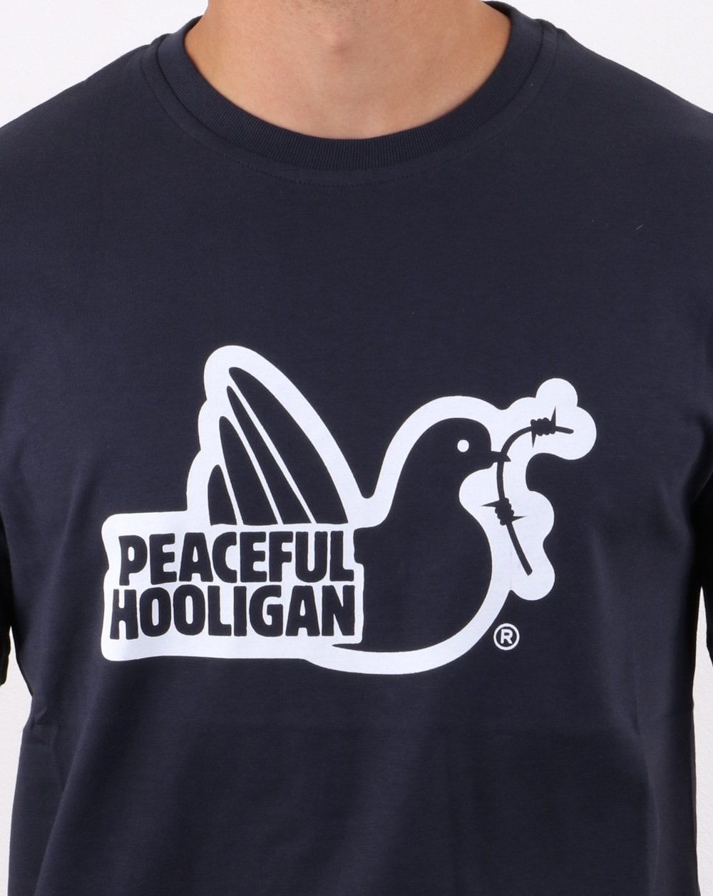 Peaceful Hooligan Outline T-shirt Navy