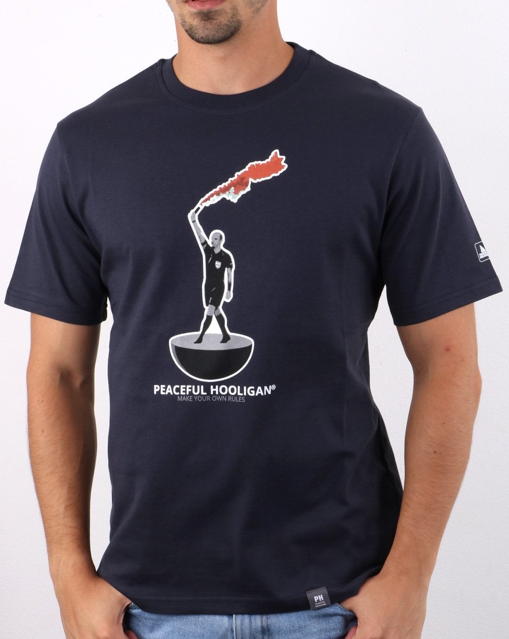 Peaceful Hooligan Referee T-shirt Navy