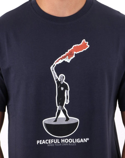 Peaceful Hooligan Referee T-shirt Navy