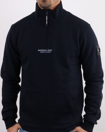 Marshall Artist Siren Half Zip Sweatshirt Navy