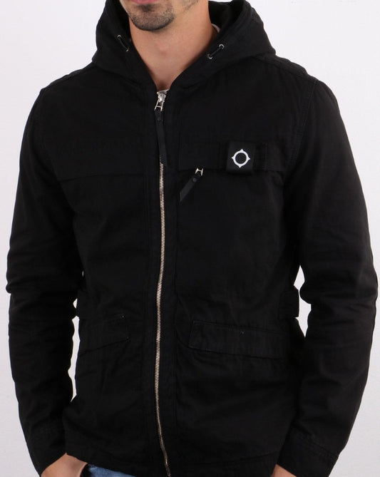 Ma.Strum Ma.strum Gd Hooded Jacket Jet Black