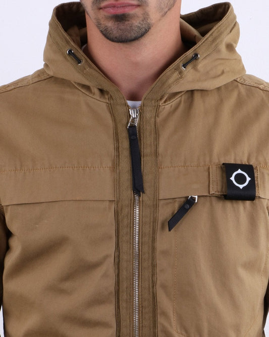 Ma.Strum Ma.strum Gd Hooded Jacket Rich Sand