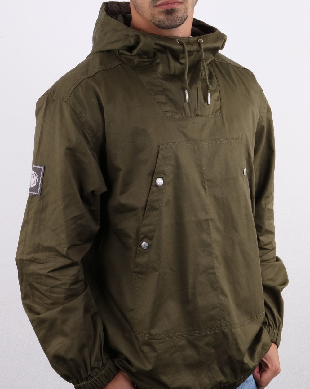 Pretty Green Overhead Jacket Military Green