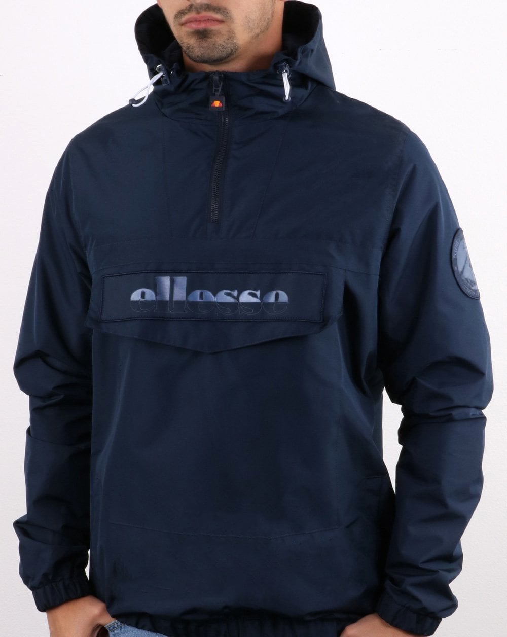 Ellesse Quarter Zip Reflective Jacket Navy