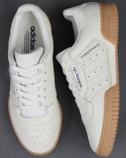 Adidas Powerphase Trainers Off White/Dark Blue