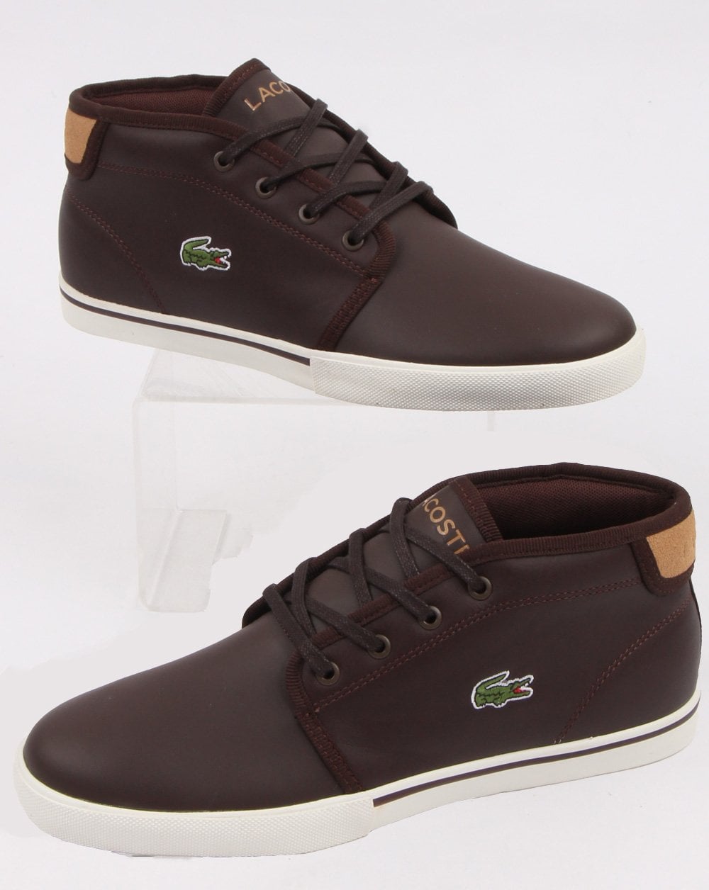 Lacoste Ampthill Trainer Dark Brown/Tan