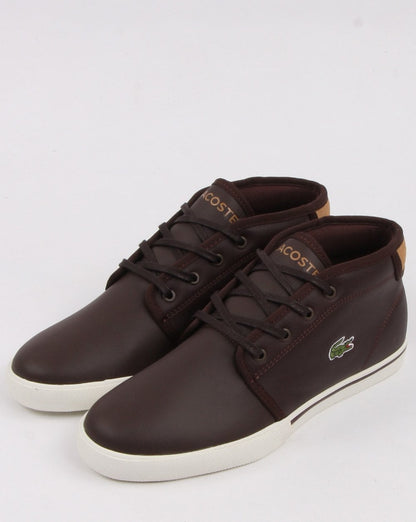 Lacoste Ampthill Trainer Dark Brown/Tan