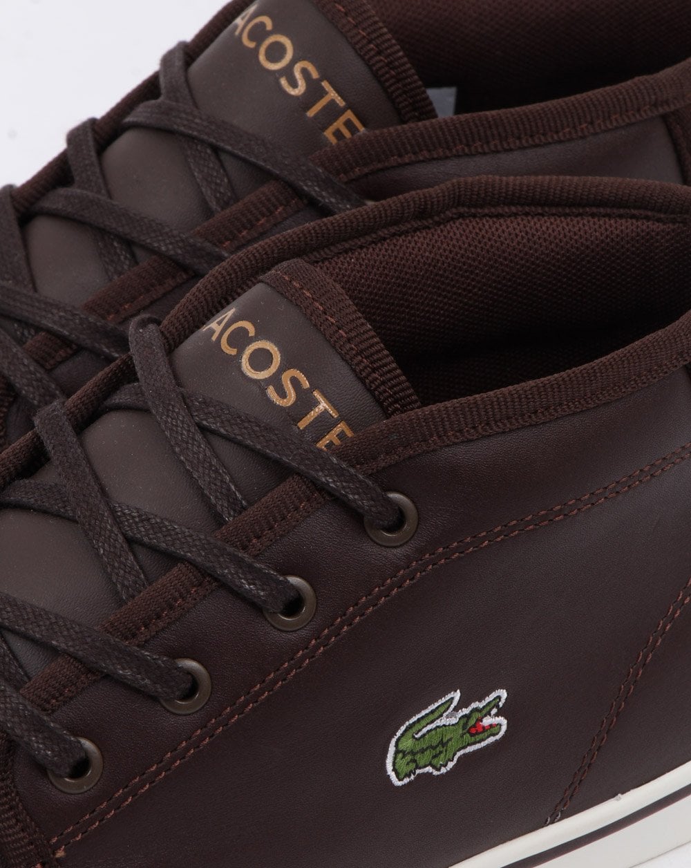 Lacoste Ampthill Trainer Dark Brown/Tan