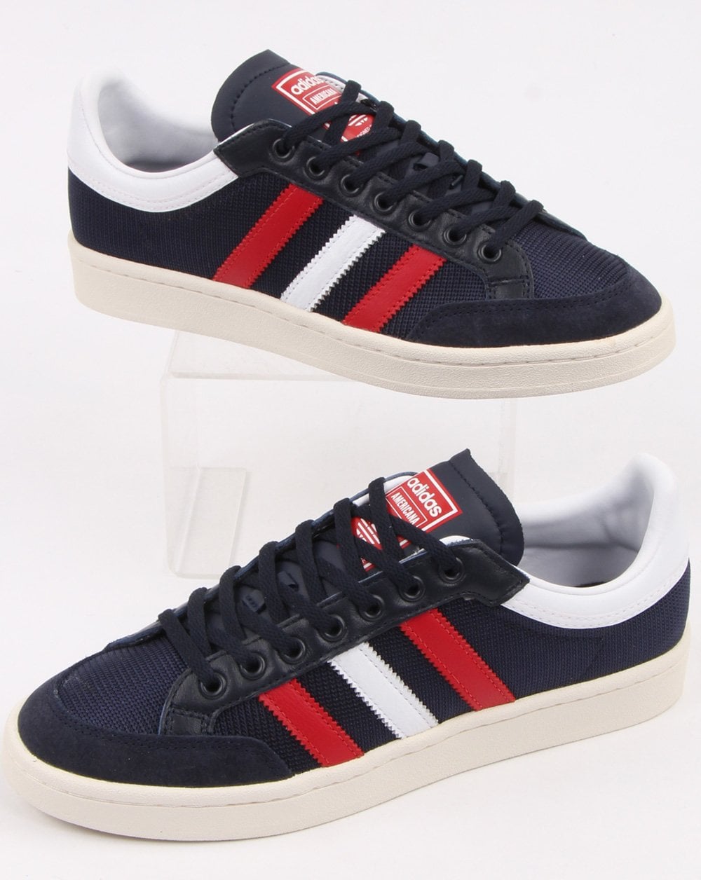 Adidas Americana Low Trainers Navy/White/Red