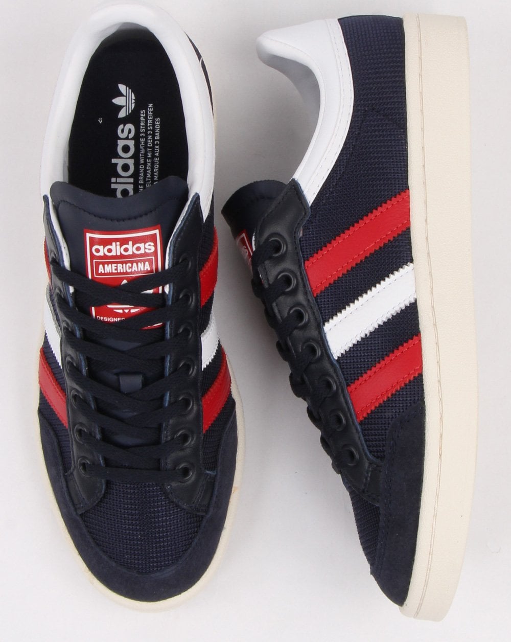 Adidas Americana Low Trainers Navy/White/Red