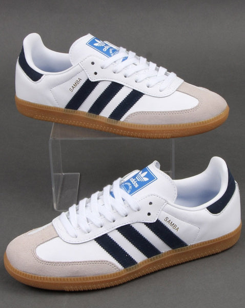 Adidas Samba Og Trainers White/Navy