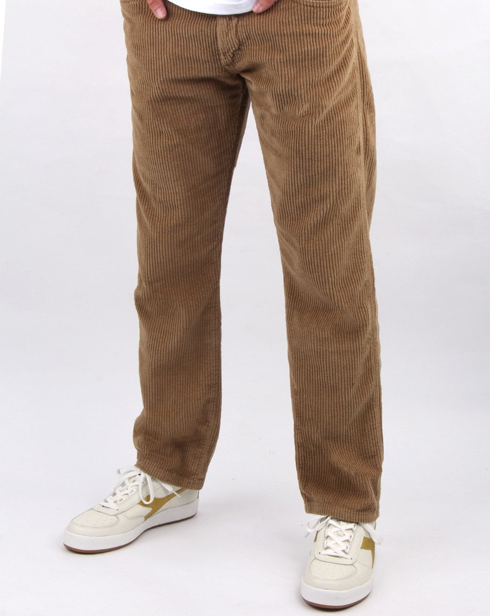 Lois Dallas Straight Jumbo Cords Dark Sand