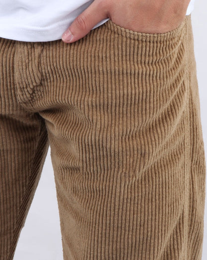 Lois Dallas Straight Jumbo Cords Dark Sand