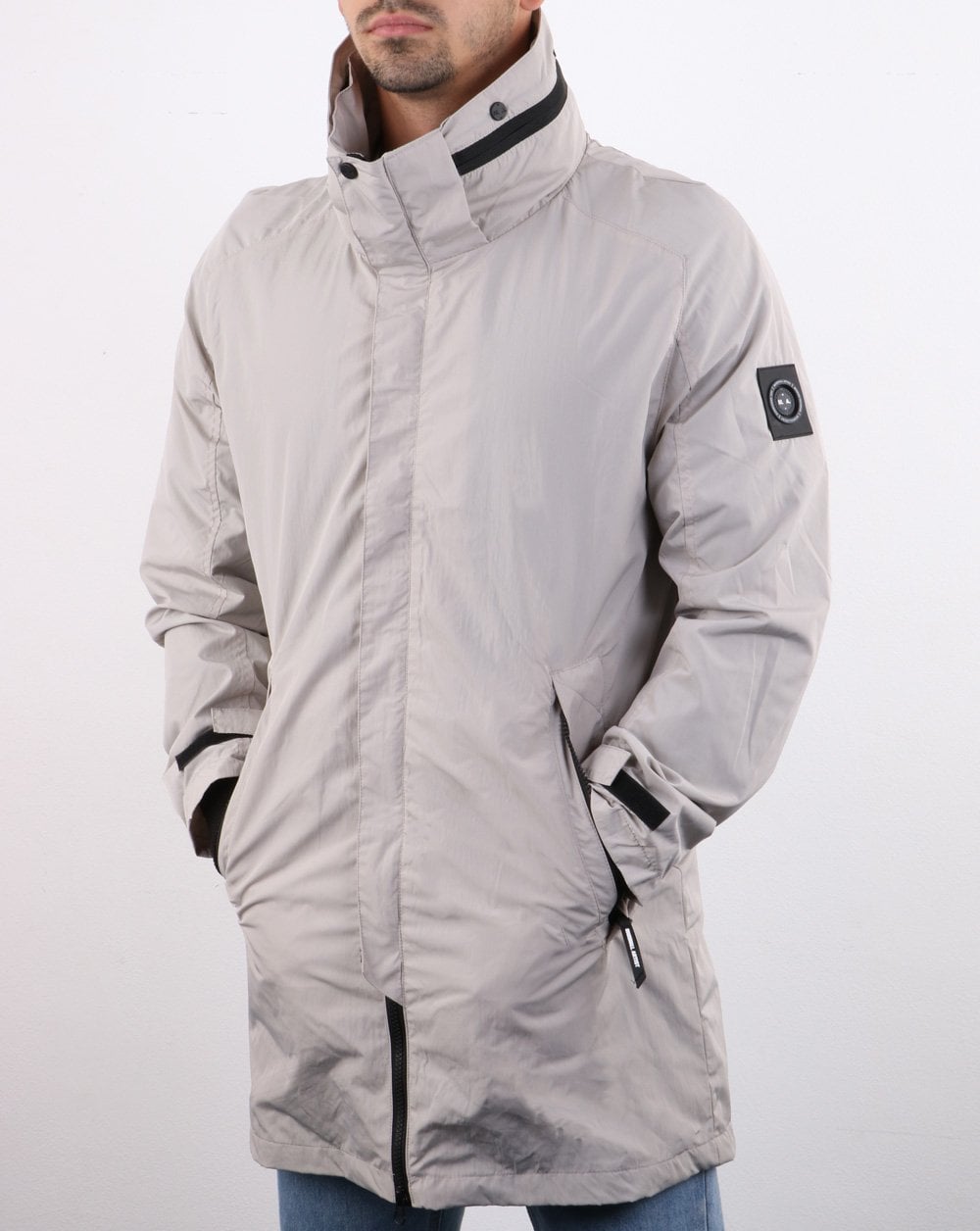 Marshall Artist Shimmer Fishtail Parka Stone