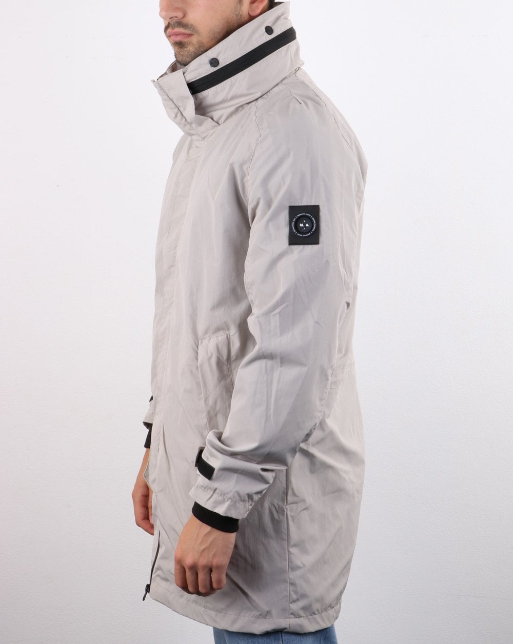 Marshall Artist Shimmer Fishtail Parka Stone