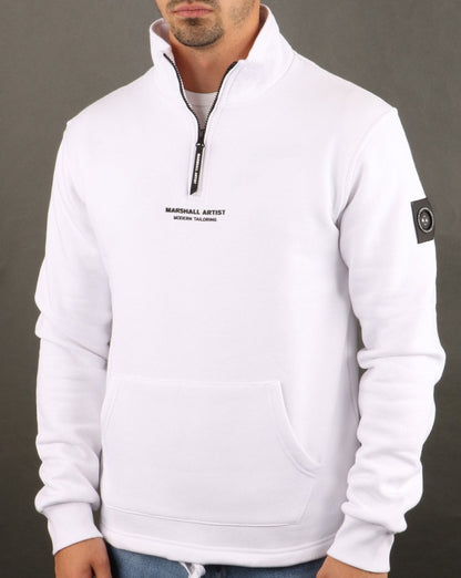 Marshall Artist Siren Half Zip Sweatshirt White