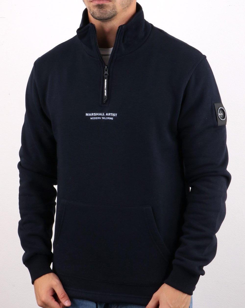 Marshall Artist Siren Half Zip Sweatshirt Navy