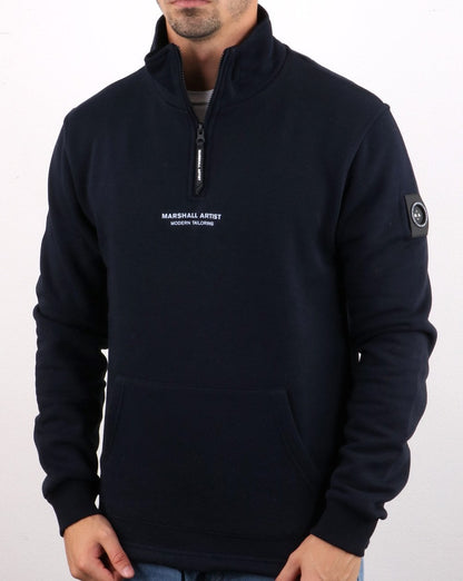 Marshall Artist Siren Half Zip Sweatshirt Navy