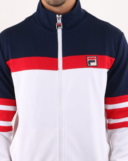 Fila Vintage Courto Track Top White/navy/red