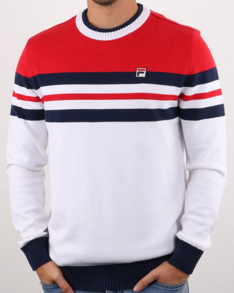 Fila Vintage Siro Jumper White/red/navy