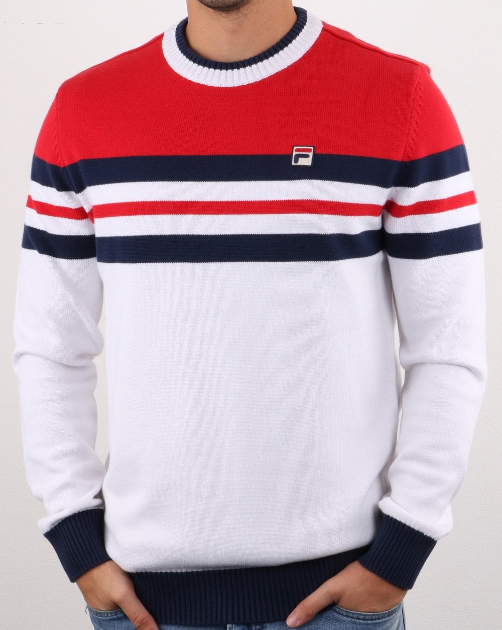 Fila Vintage Siro Jumper White/red/navy