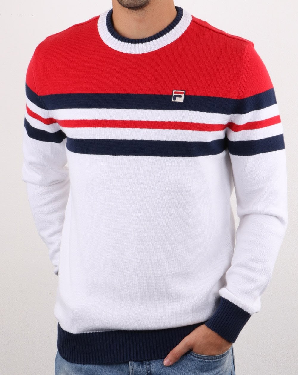 Fila Vintage Siro Jumper White/red/navy