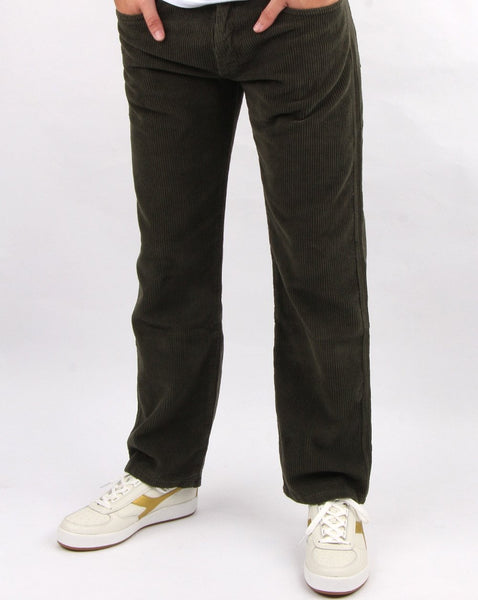 Lois Straight Leg Cord Olive