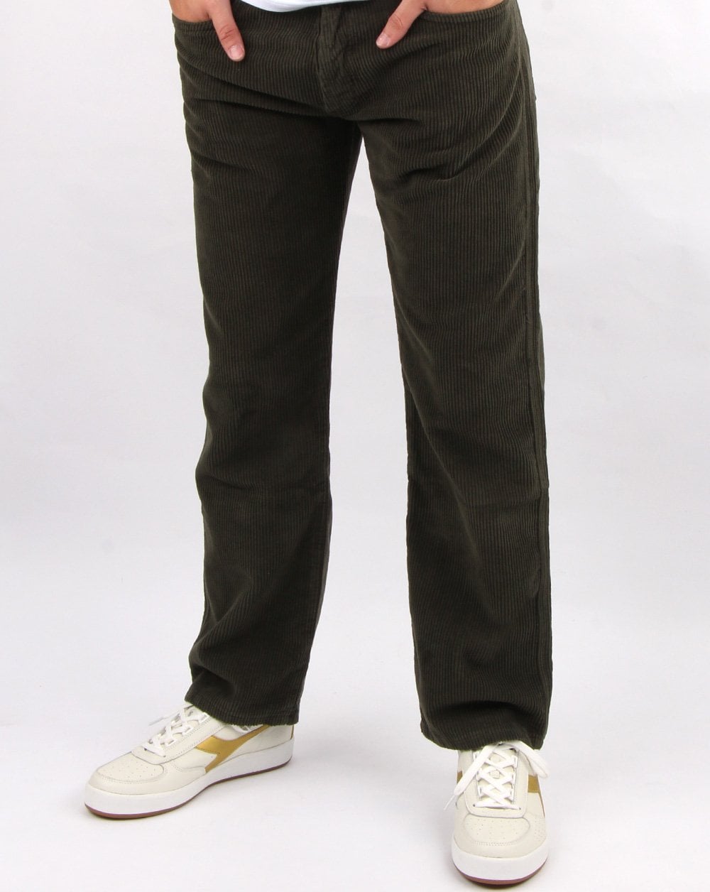 Lois Straight Leg Cord Olive