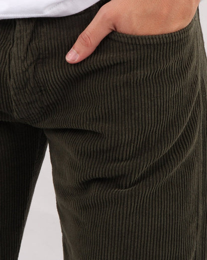 Lois Straight Leg Cord Olive