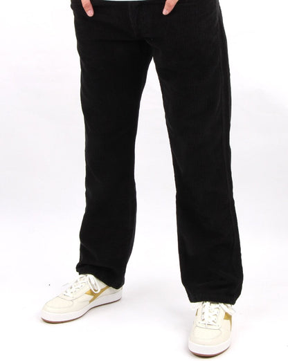 Lois Straight Leg mid jumbo Cords Black