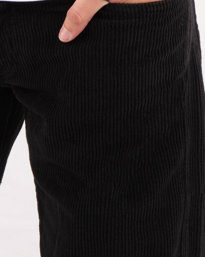 Lois Straight Leg mid jumbo Cords Black