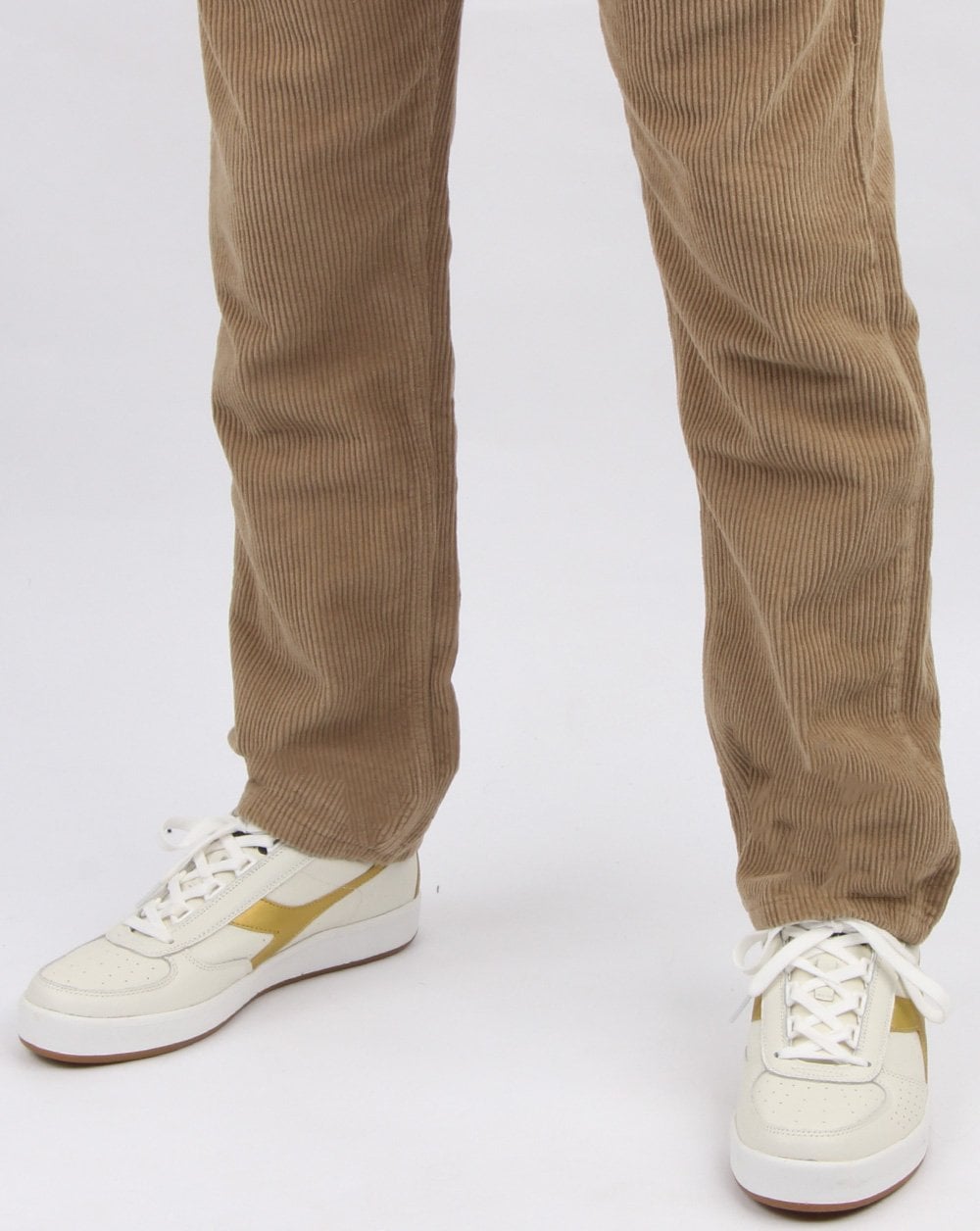 Lois Tapered Mid Cords Dark Sand