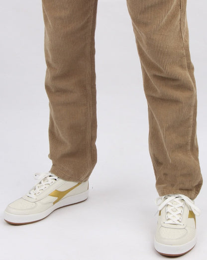 Lois Tapered Mid Cords Dark Sand