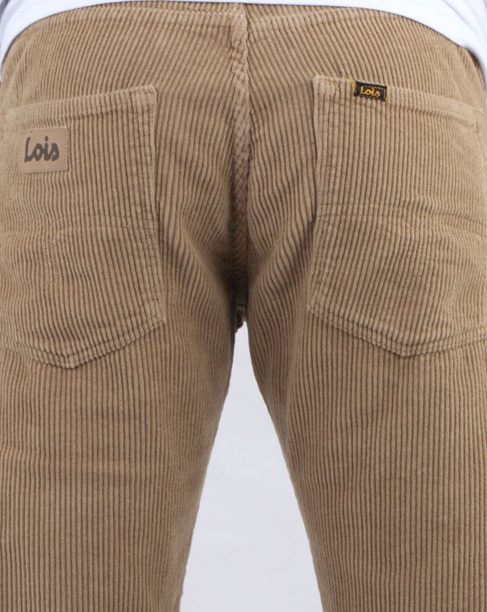 Lois Tapered Mid Cords Dark Sand