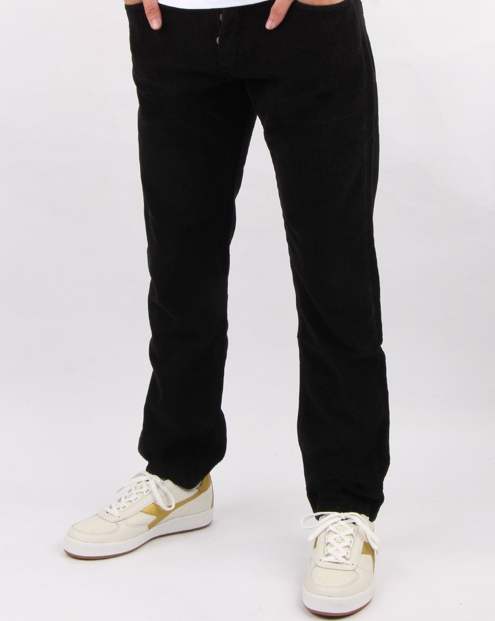 Lois Tapered Mid Cords Black