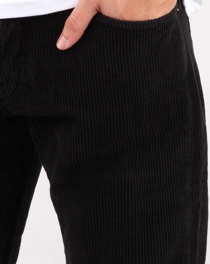 Lois Tapered Mid Cords Black