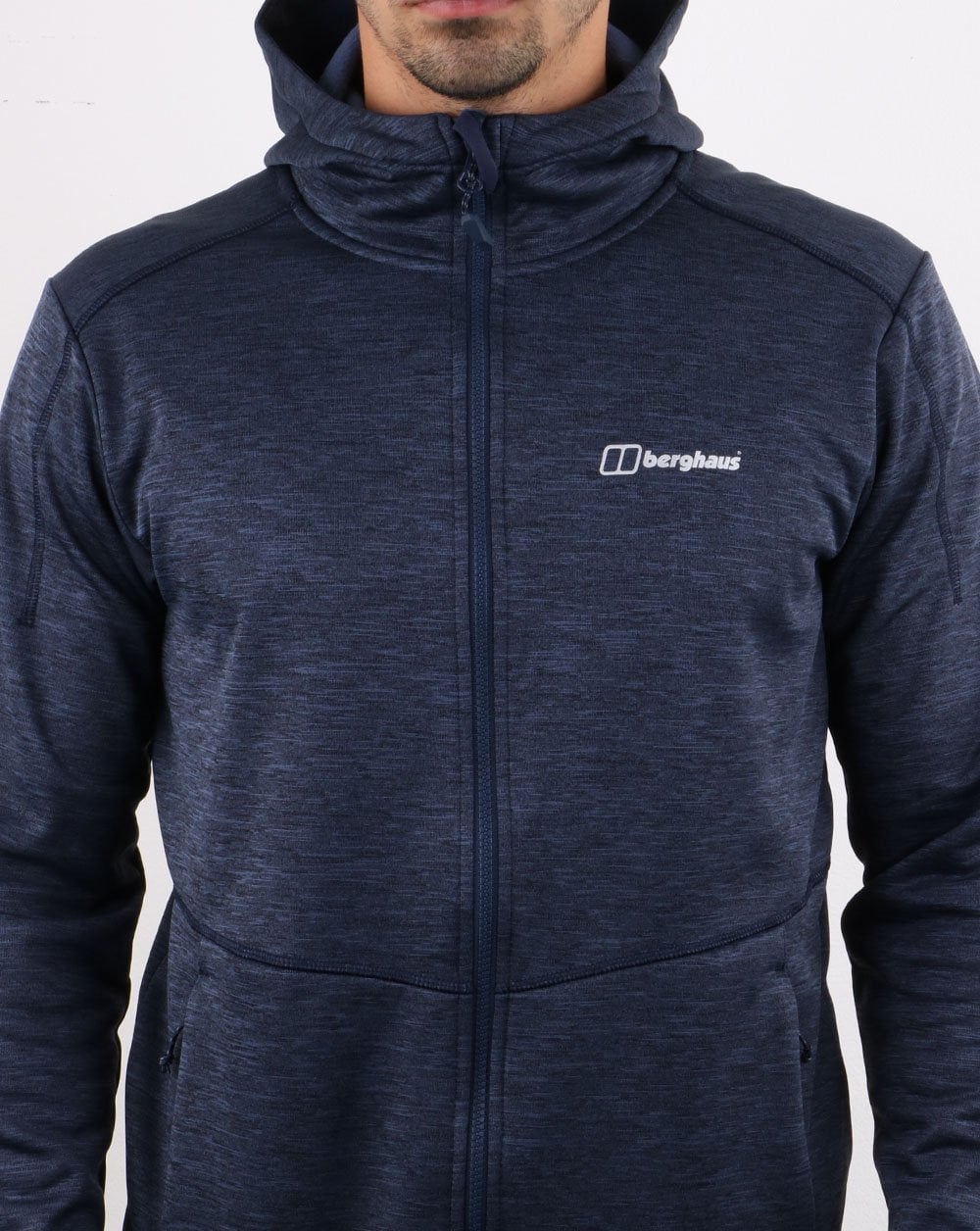 Berghaus Kamaloops Hooded Fleece Jacket Navy Marl