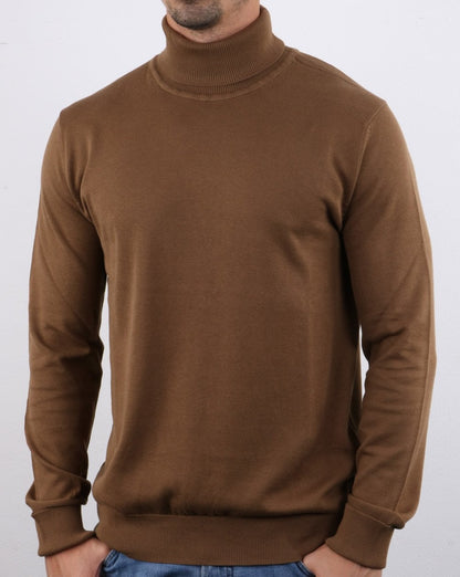 Ben Sherman Knitted roll neck Tan