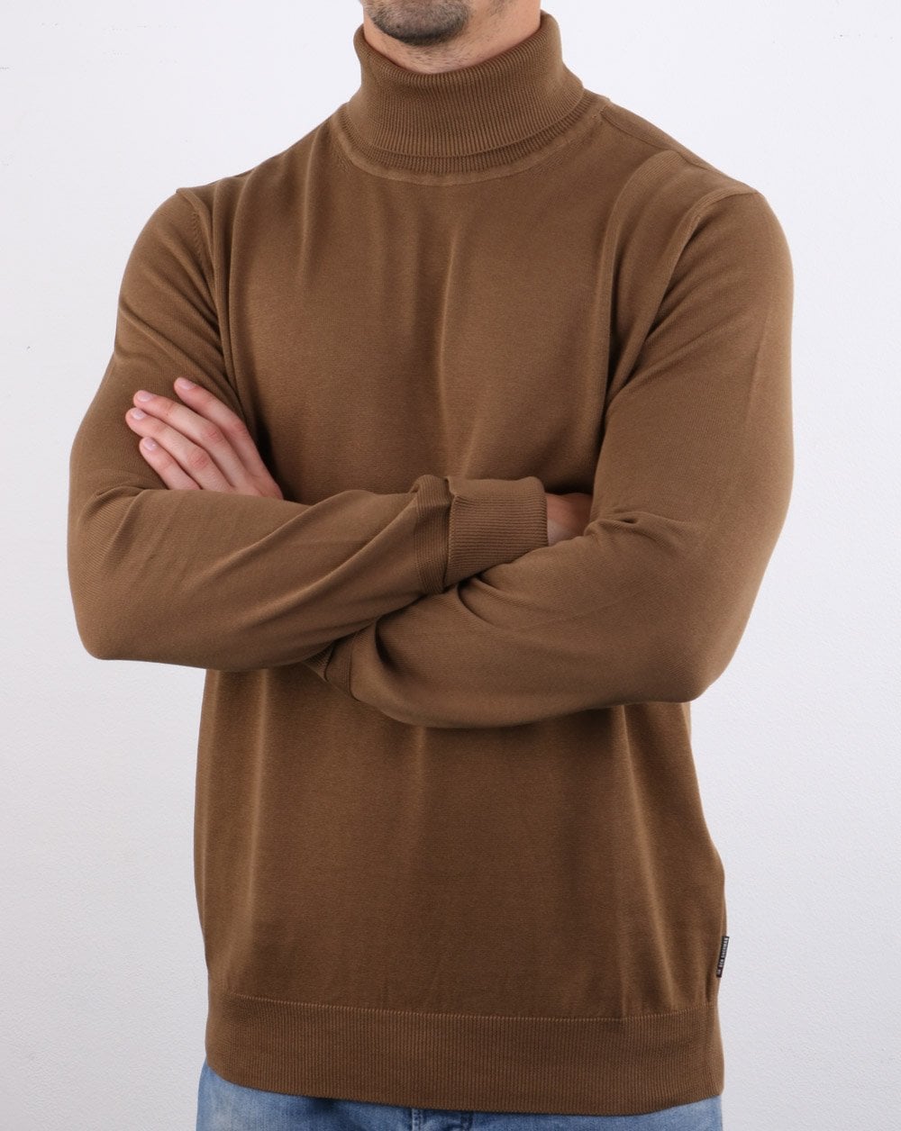 Ben Sherman Knitted roll neck Tan