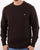 Gant Lambswool Crew Neck Jumper Dark Brown