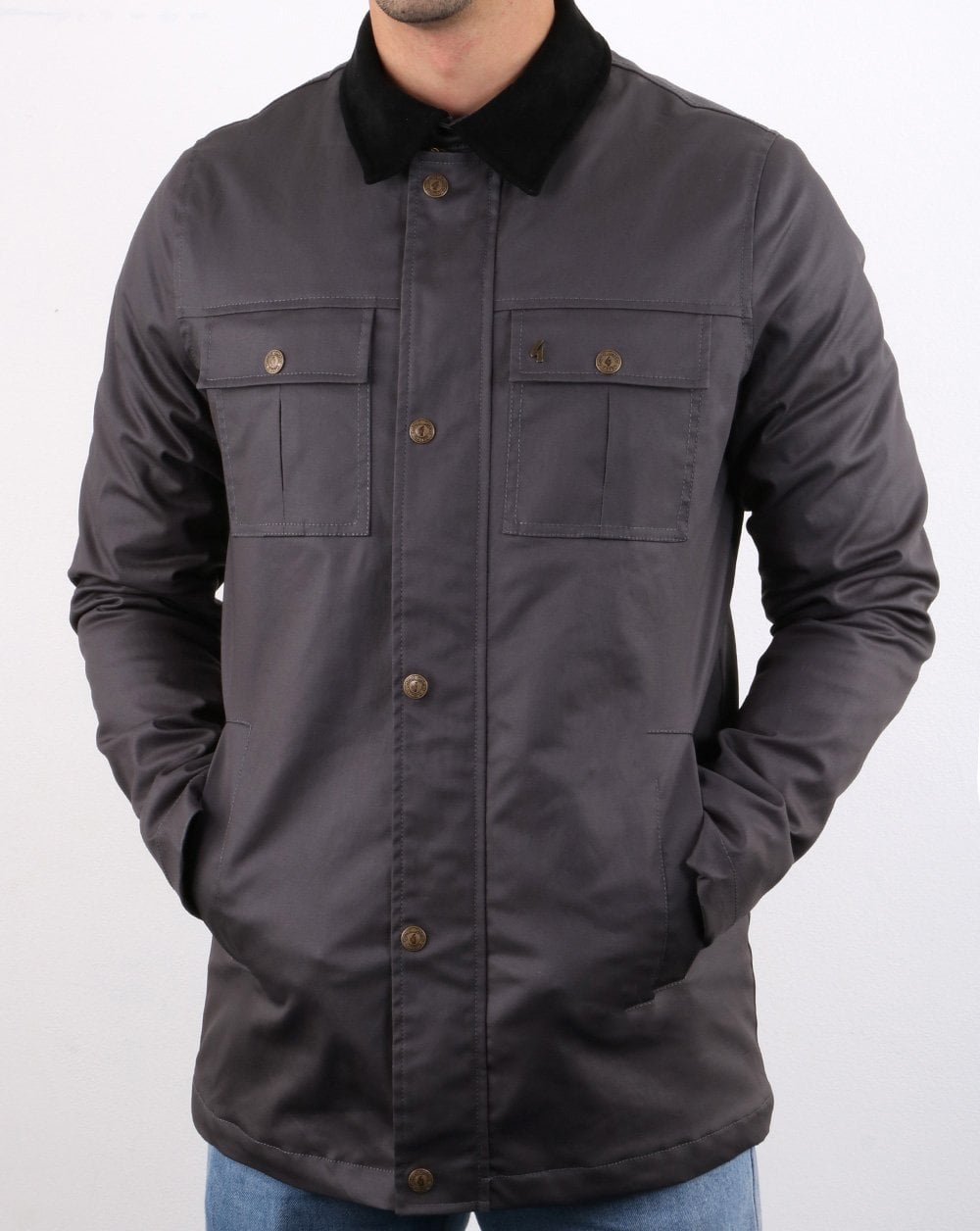 Gabicci Vintage Hunter Jacket Charcoal