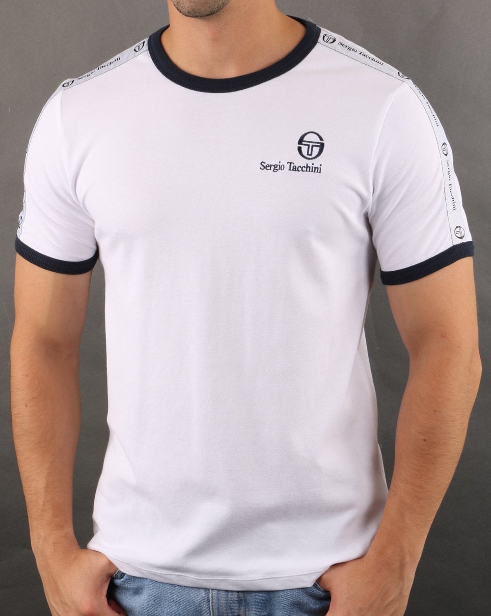 Sergio Tacchini Dalhoa T Shirt White/navy