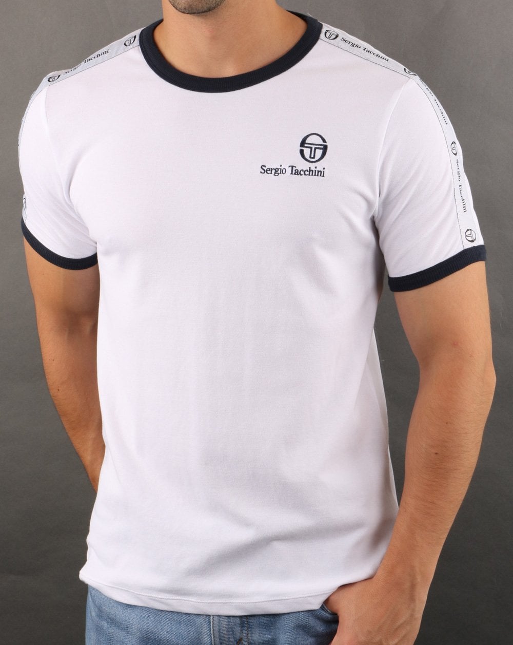 Sergio Tacchini Dalhoa T Shirt White/navy