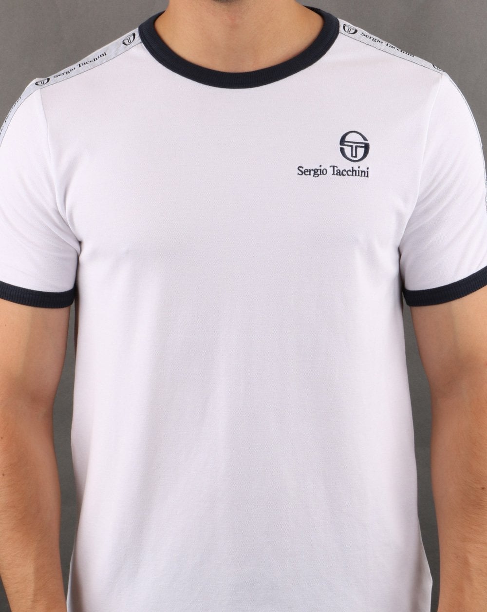 Sergio Tacchini Dalhoa T Shirt White/navy