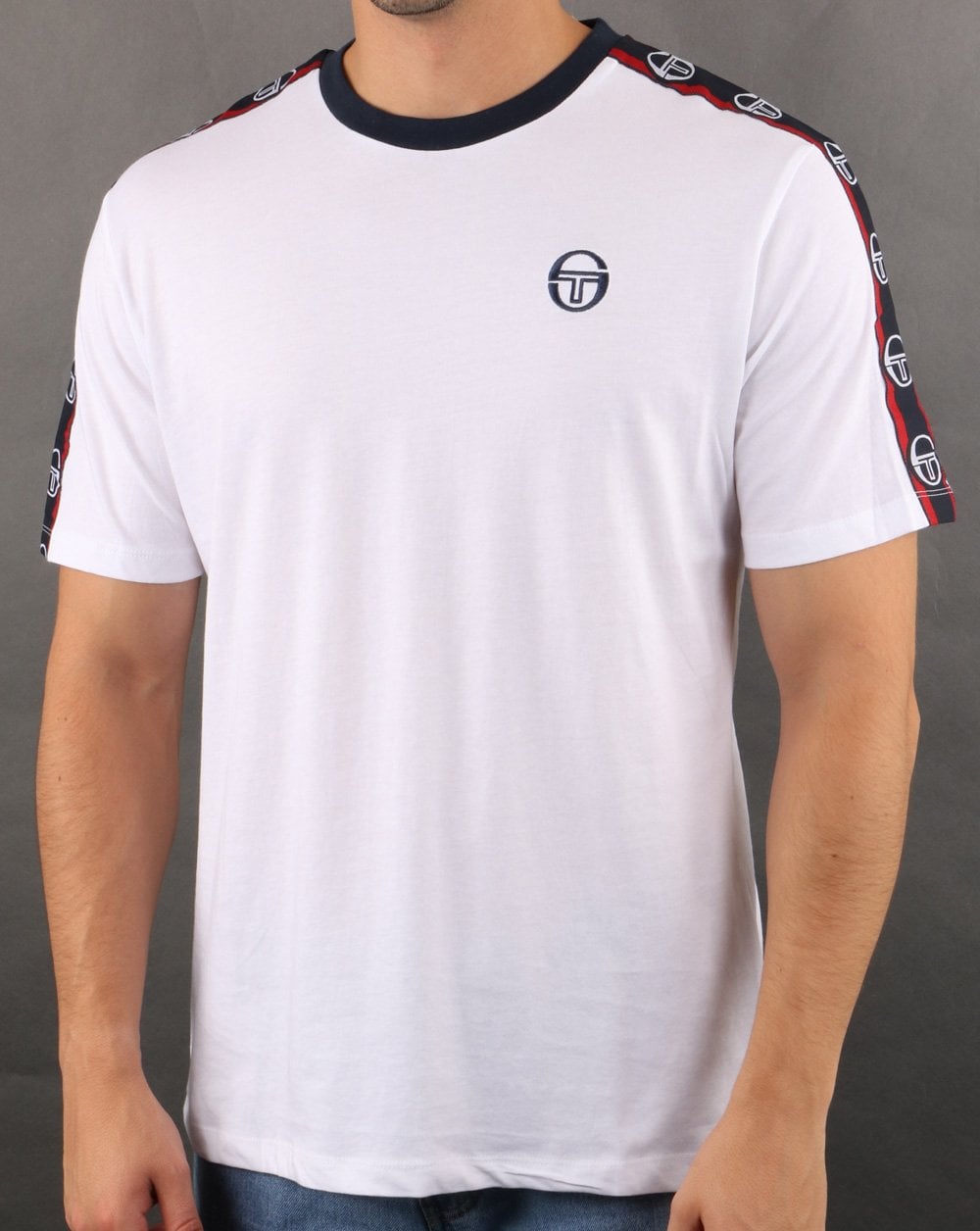 Sergio Tacchini Dahoma T Shirt White/navy