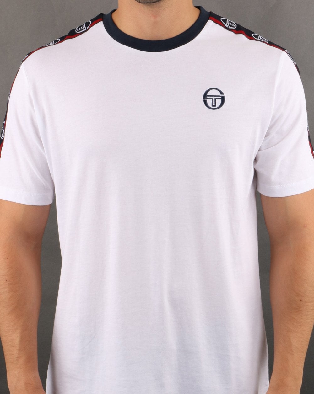 Sergio Tacchini Dahoma T Shirt White/navy