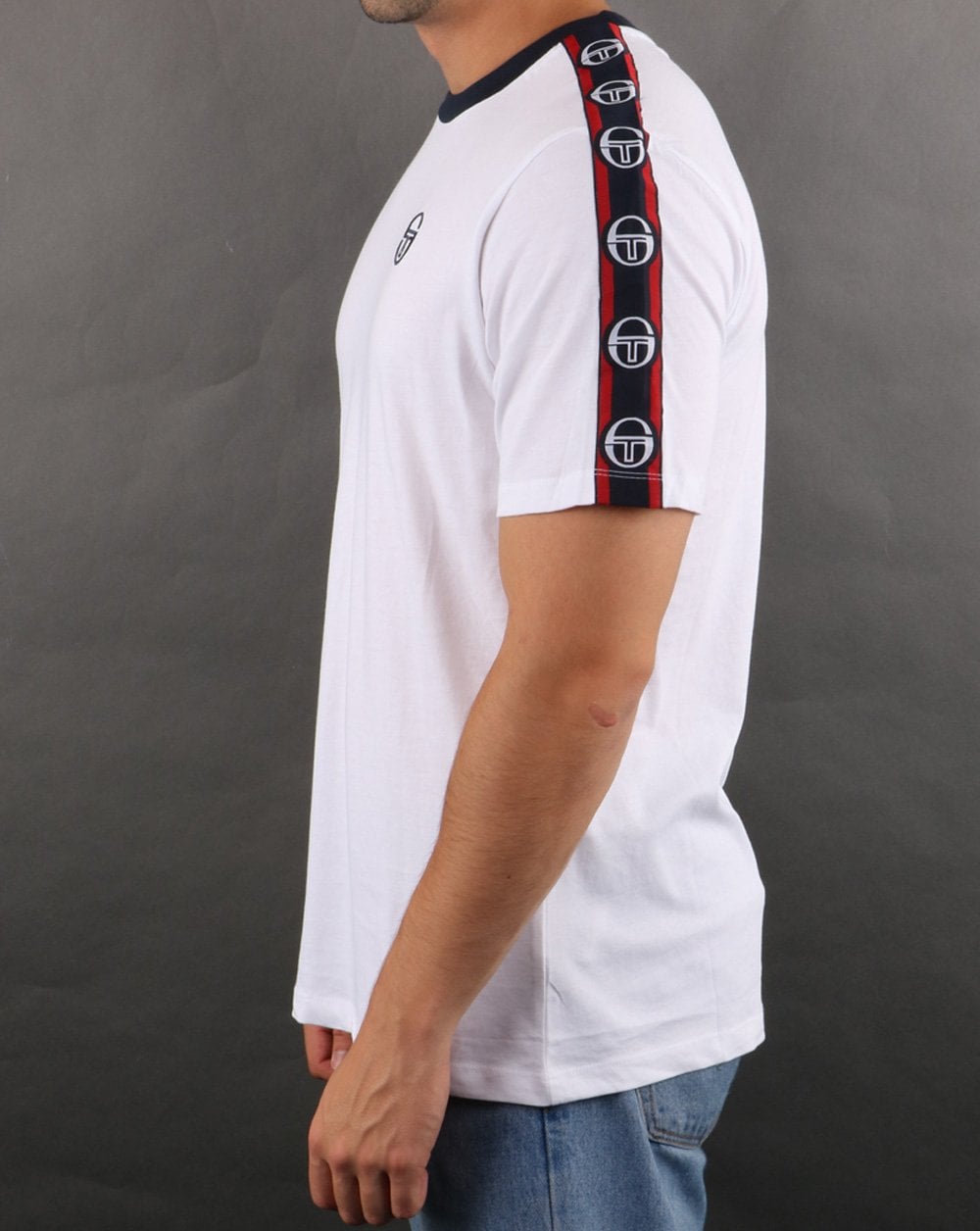 Sergio Tacchini Dahoma T Shirt White/navy