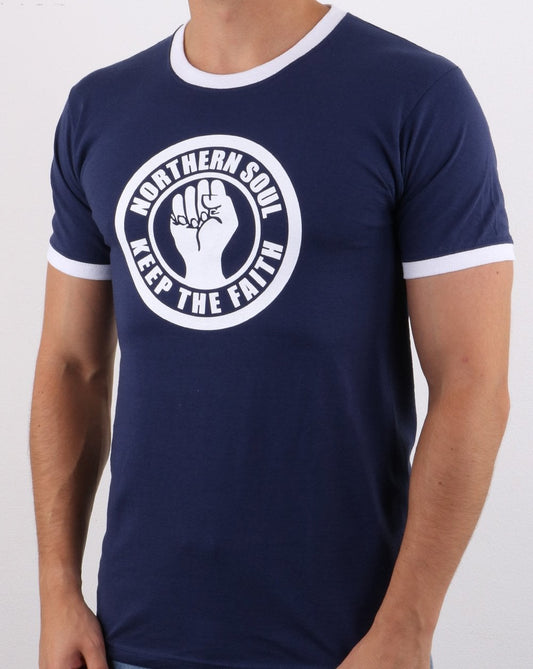 80s Casual Classics Keep The Faith T-shirt Navy