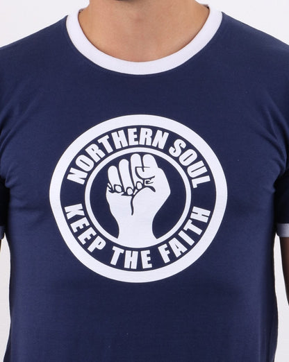 80s Casual Classics Keep The Faith T-shirt Navy