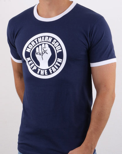 80s Casual Classics Keep The Faith T-shirt Navy